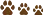 dog paw prints